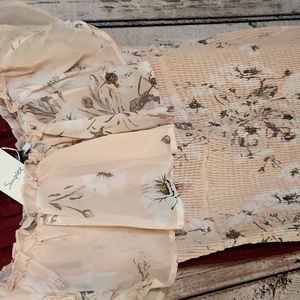 NWT Floral Maxi Bodycon Pencil Dress